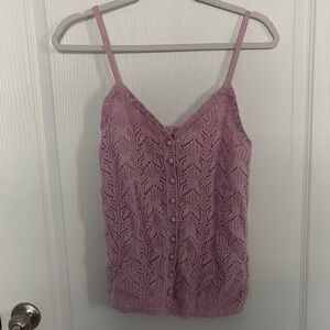 Aerie Mauve Lace Camisole